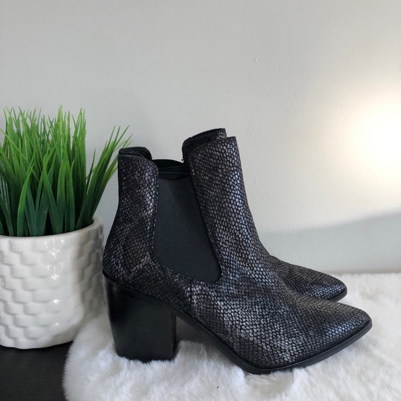 Chinese Laundry Leather Utah Snakeskin Booties - Picture 3 of 15